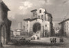 CATHÉDRALE DE THIERS. Puy-de-Dôme 1844 old antique vintage print picture