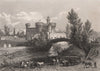 LE CASTILLET de PERPIGNAN. Pyrénées-Orientales 1844 old antique print picture