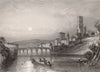 ALBI. View of the town. Tarn 1844 old antique vintage print picture