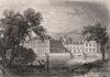 FONTAINEBLEAU. Seine-et-Marne 1844 old antique vintage print picture