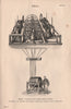 Warner's Patent Chiming Machine. Bells 1880 old antique vintage print picture