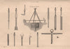 BORING. Boring for water. Machinery 1880 old antique vintage print picture