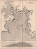 PLYMOUTH SOUND. Breakwater. Devonport Stonehouse 1880 old antique map chart