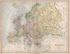 EUROPE AFTER CONGRESS/TREATY OF BERLIN. Prussia. BARTHOLOMEW 1878 old map
