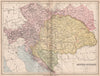 AUSTRIA. Railways. After Congress/Treaty of Berlin. BARTHOLOMEW 1878 old map