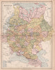 EUROPEAN RUSSIA. Railways. Oblasts. Bessarabia Finland. BARTHOLOMEW 1878 map