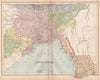 BRITISH INDIA. 'Lower Bengal'. Burmah Tipperah. Bangladesh.BARTHOLOMEW 1878 map