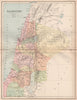 PALESTINE. 12 tribes of Israel. Judea Samaria Galilee. BARTHOLOMEW 1878 map