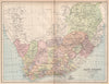 SOUTH AFRICA. 'Cape Colony Natal &c.'. Excludes Caffraria & Zulu land 1878 map
