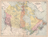 CANADA EAST. 'Dominion of Canada'. Ontario Quebec NB NS. BARTHOLOMEW 1878 map