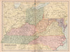 APPALACHIA. Ohio Kentucky Virginia WV Maryland Tennessee N Carolina 1878 map