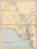 SOUTH AUSTRALIA. State map shows 24 counties. Railways. Adelaide 1878 old