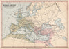 ROMAN EMPIRE. In the 4th century. Eastern & Western. BARTHOLOMEW 1878 old map
