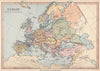 'Europe (Latter part of 10th Century)'. BARTHOLOMEW 1878 old antique map chart
