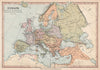 EUROPE 1648-1789. End of the Thirty years war to the French Revolution 1878 map