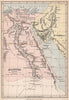 ANCIENT EGYPT. 'Aegyptus'. BARTHOLOMEW 1878 old antique vintage map plan chart