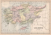 ANCIENT TURKEY. 'Asia Minor'. Provinces. BARTHOLOMEW 1878 old antique map