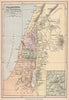 Palestine & Phoenicia in the time of Christ'. Judea Gallilee Samaria 1878 map