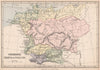 ANCIENT GERMANY. 'Germania Rhaetia & Noricum'. Roman provinces 1878 old map