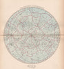 STAR CHART. 'The Northern Constellations'. Showing star magnitudes 1878 map