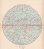 STAR CHART. 'The Southern Constellations'. Showing star magnitudes 1878 map