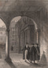 TRINITY COLLEGE from the S.E. Angle of the Cloisters, Cambridge. LE KEUX 1841