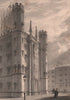 New Buildings, ST. JOHN'S COLLEGE, within the Cloisters, Cambridge. LE KEUX 1841