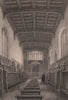The Chapel, ST. JOHN'S COLLEGE, Cambridge. LE KEUX 1841 old antique print