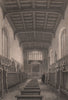 The Chapel, ST. JOHN'S COLLEGE, Cambridge. LE KEUX 1841 old antique print