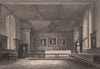 The Hall, PEMBROKE COLLEGE, Cambridge. LE KEUX 1841 old antique print picture