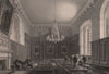 The Hall, QUEENS' COLLEGE, Cambridge. LE KEUX 1841 old antique print picture