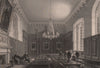 The Hall, QUEENS' COLLEGE, Cambridge. LE KEUX 1841 old antique print picture