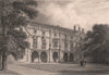 The Pepysian Library, MAGDALEN COLLEGE, Cambridge. LE KEUX 1841 old print