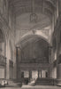 CAMBRIDGE. Great St. Mary's Church, Interior. LE KEUX 1841 old antique print