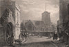 CAMBRIDGE. St. Andrew's Church. LE KEUX 1841 old antique vintage print picture