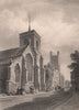 CAMBRIDGE. St. Michaels Church. LE KEUX 1841 old antique vintage print picture