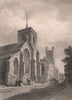 CAMBRIDGE. St. Michaels Church. LE KEUX 1841 old antique vintage print picture