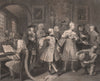 RAKE'S PROGRESS. 'Surrounded by artists & professors'. Plate 2. HOGARTH 1833
