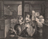 RAKE'S PROGRESS. 'Marries an old maid'. Plate 5. HOGARTH 1833 print