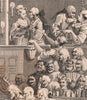 'The Laughing Audience'. After William HOGARTH 1833 old antique print picture