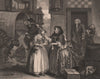 HARLOT'S PROGRESS. 'Ensnared by a procuress'. Plate 1. HOGARTH 1833 old print