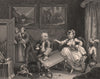 HARLOT'S PROGRESS. 'Quarrels with her Jew protector'. Plate 2. HOGARTH 1833