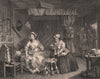 HARLOT'S PROGRESS. 'Apprehended by a Magistrate'. Plate 3. HOGARTH 1833 print