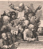 'The Chorus'. After William HOGARTH 1833 old antique vintage print picture