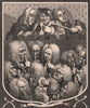'Consultation of Physicians'. After William HOGARTH 1833 old antique print