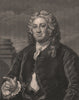 'Martin Folkes Esq.'. After William HOGARTH 1833 old antique print picture