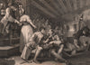 INDUSTRY & IDLENESS. Idle 'prentice betrayed by a Prostitute. HOGARTH 1833