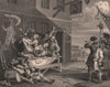 'England '. After William HOGARTH 1833 old antique vintage print picture