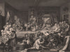 THE ELECTION. 'Humours of an election entertainment'. Plate 1. HOGARTH 1833