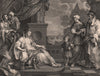 'Moses before Pharaoh's daughter'. After William HOGARTH 1833 old print